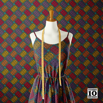 Dia de los Muertos Papel Picado (Bias) Printed Fabric by Studio Ten Design