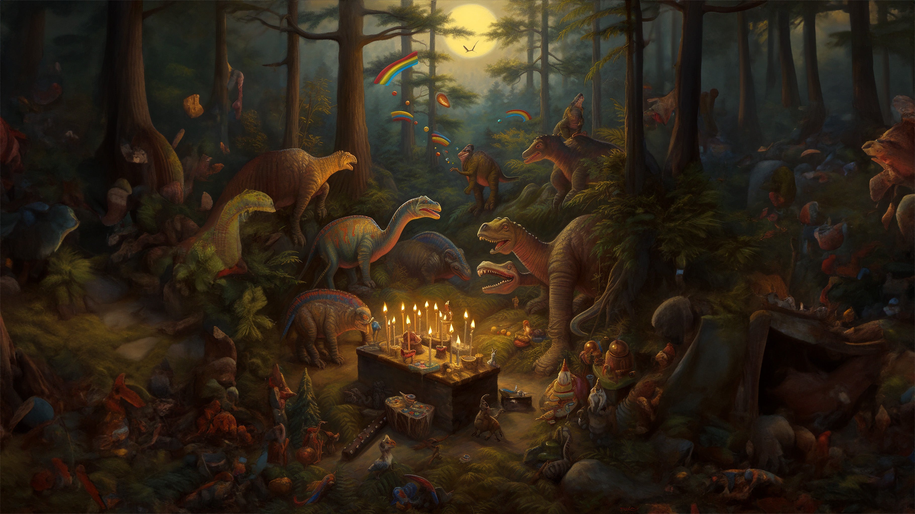 Prehistoric Holidays - Dinosaur Celebration - Studio Ten Design