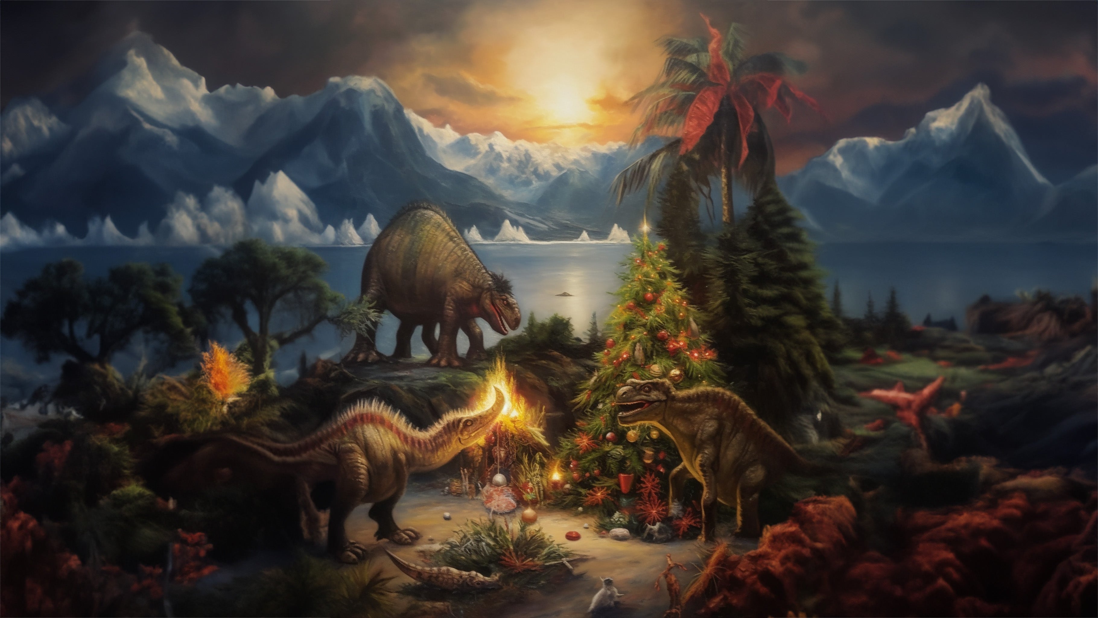Prehistoric Holidays - Terrible Lizard - Studio Ten Design