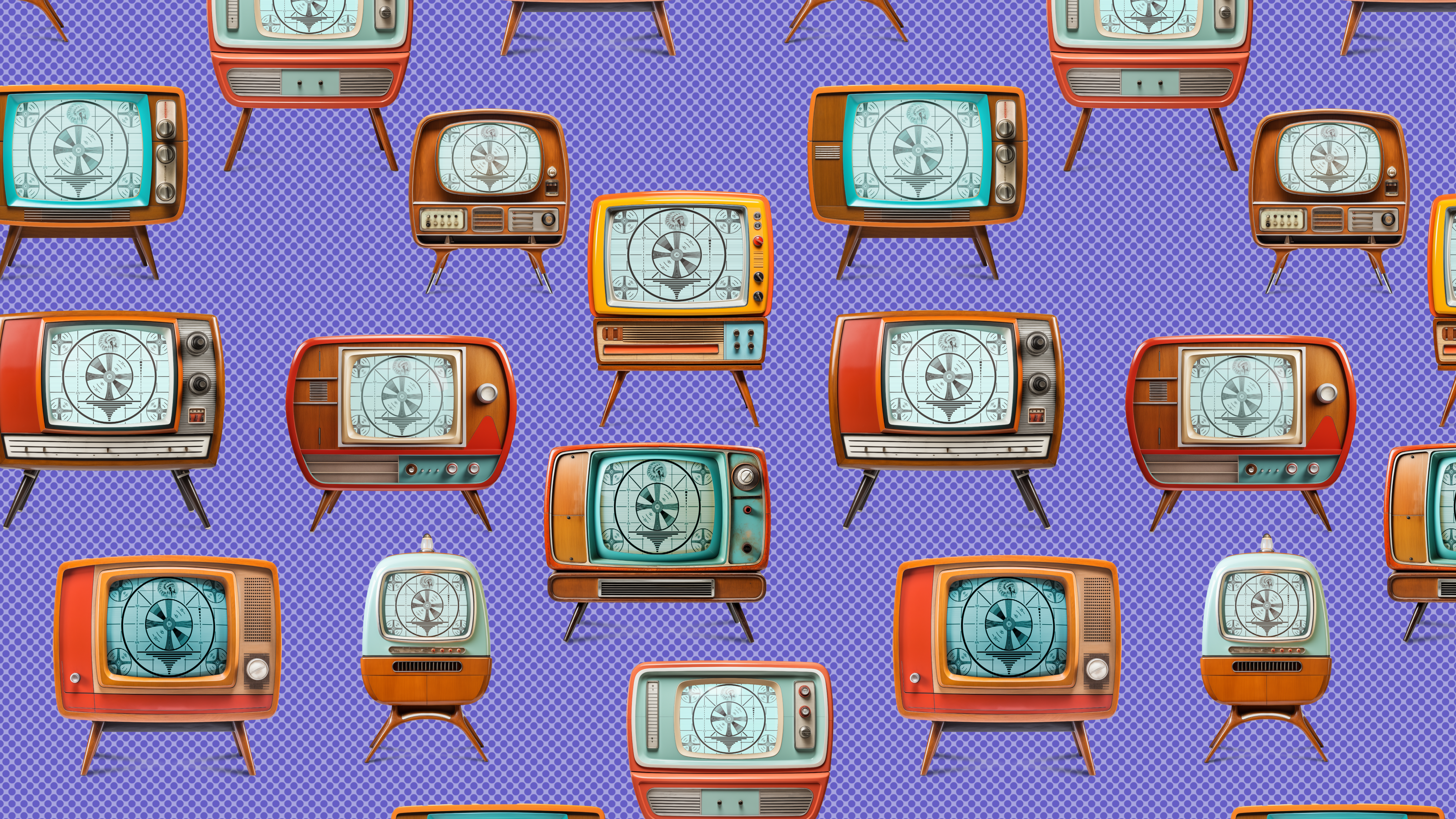 Retro TVs Lilac