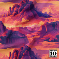 Scenic Grand Canyon Printed Fabric