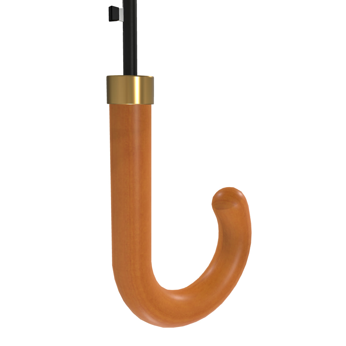 Brown umbrella handle