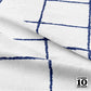 Blue Crayon Windowpane Fabric