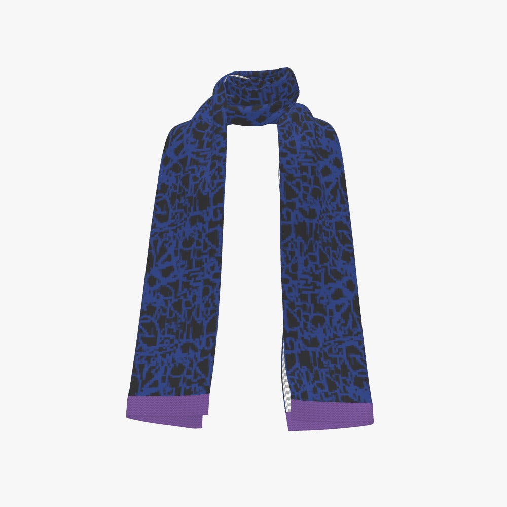 Graffiti Knitted Cotton Scarf