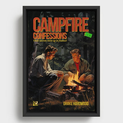 Campfire Confession Framed Canvas