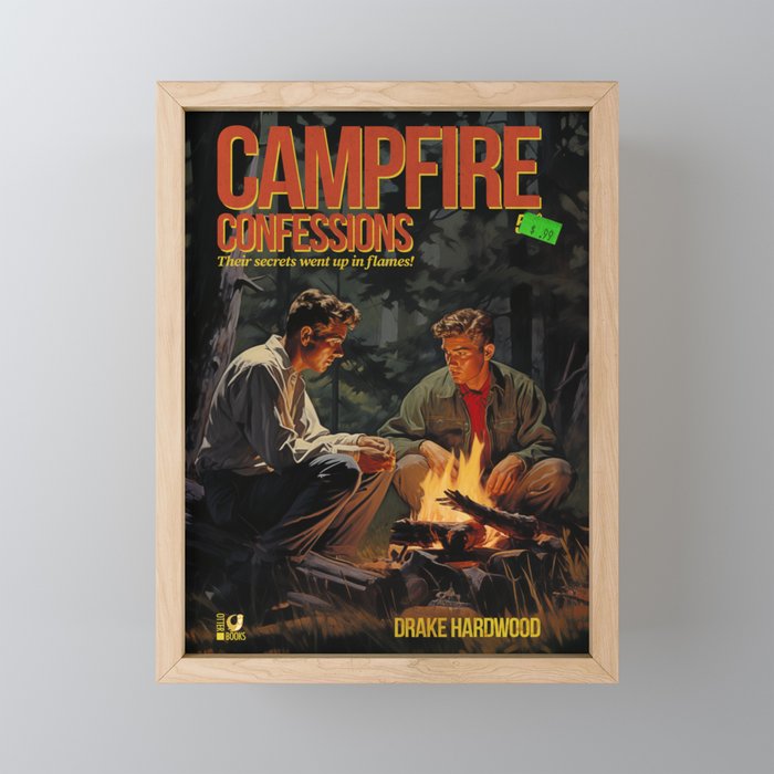 Campfire Confessions Framed Mini Art Print