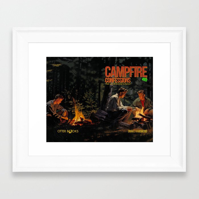 Campfire Confessions Framed Art Print
