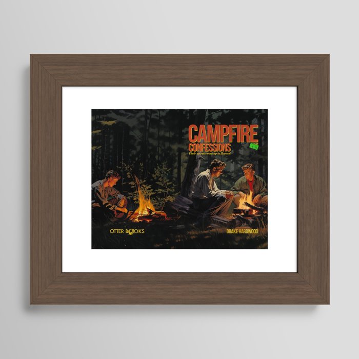 Campfire Confessions Framed Art Print