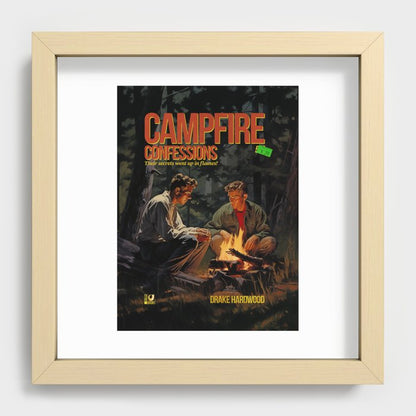 Campfire Confession Recessed Framed Print