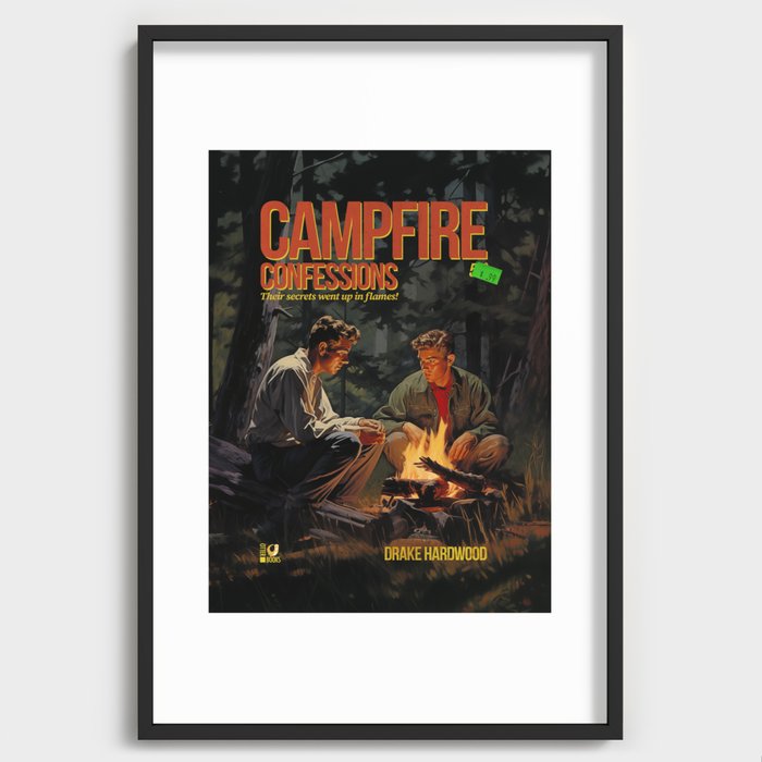 Campfire Confession Recessed Framed Print