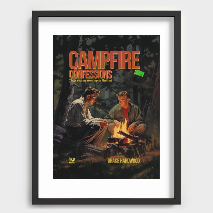 Campfire Confession Recessed Framed Print