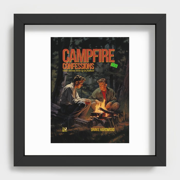 Campfire Confession Recessed Framed Print