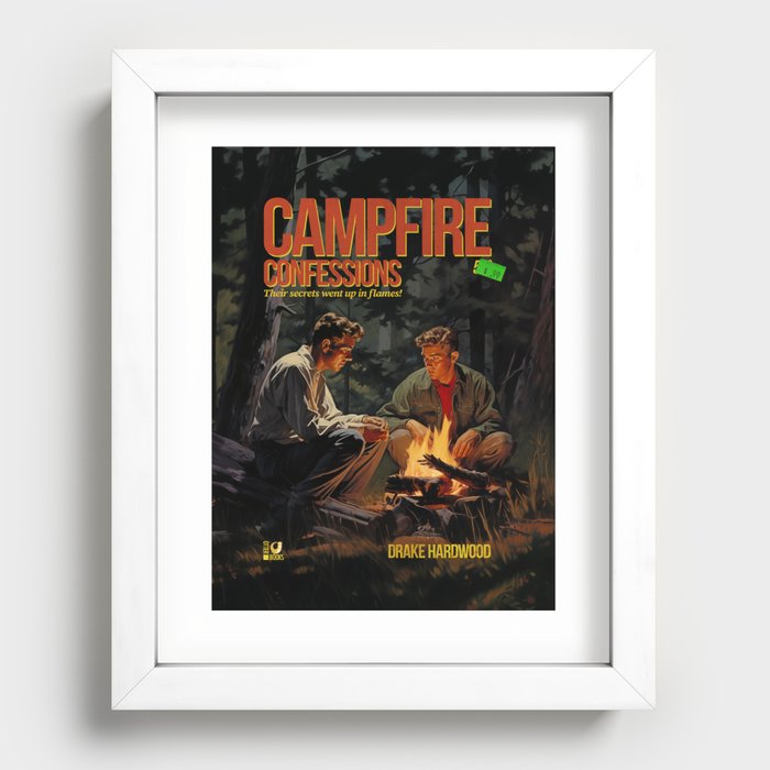 Campfire Confession Recessed Framed Print