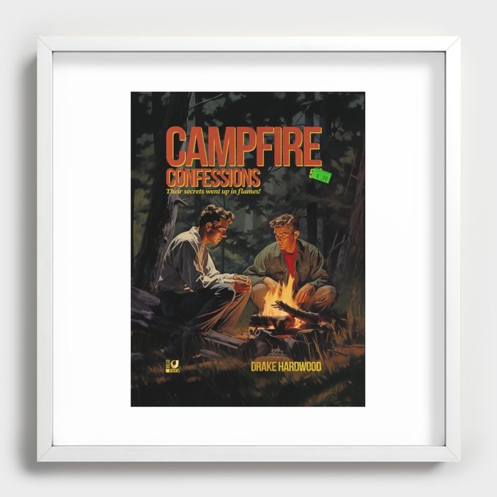 Campfire Confession Recessed Framed Print