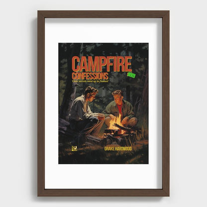 Campfire Confession Recessed Framed Print