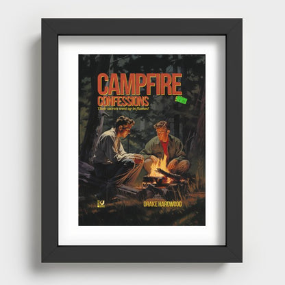 Campfire Confession Recessed Framed Print