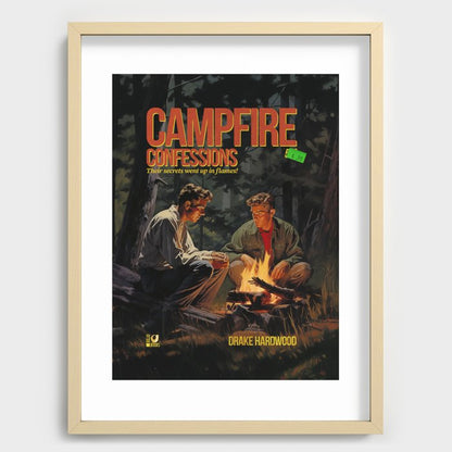 Campfire Confession Recessed Framed Print