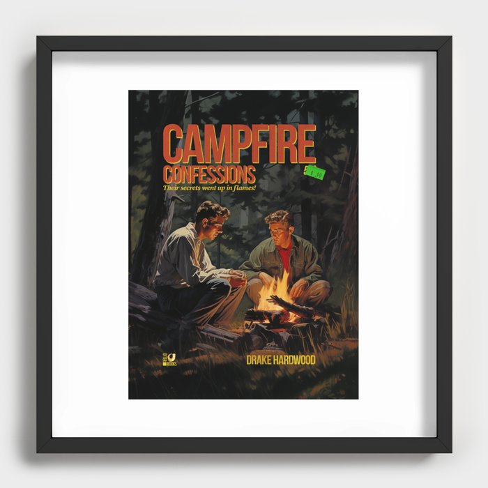 Campfire Confession Recessed Framed Print