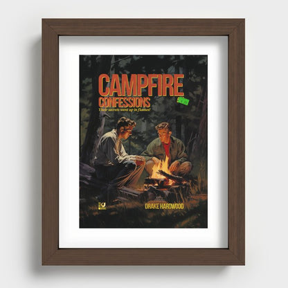 Campfire Confession Recessed Framed Print