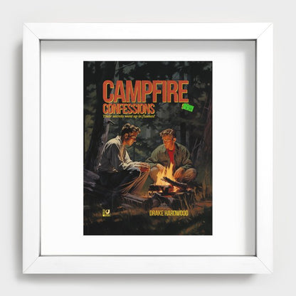 Campfire Confession Recessed Framed Print