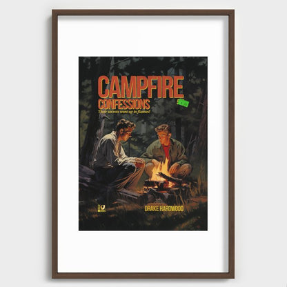 Campfire Confession Recessed Framed Print