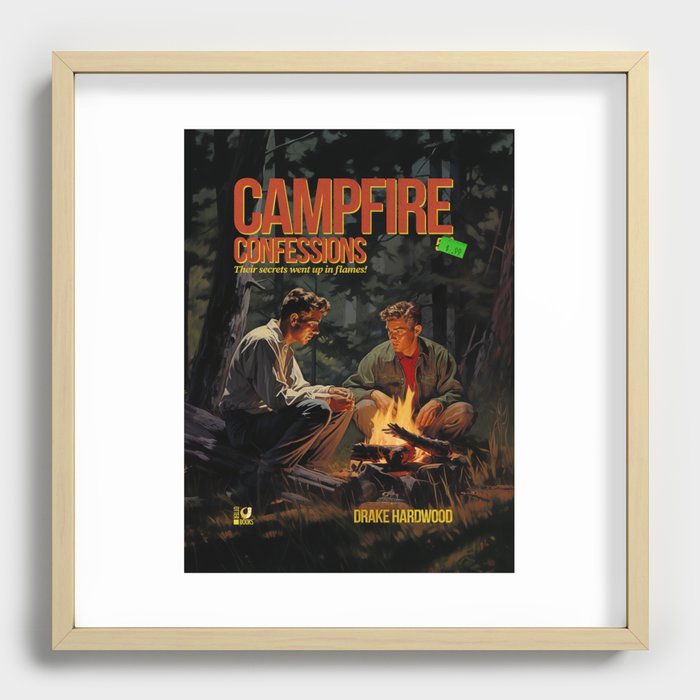 Campfire Confession Recessed Framed Print