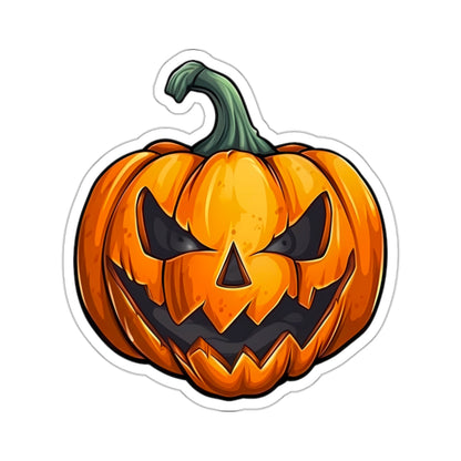 Classic Halloween Jack-o-Lantern Cartoon Illustration Vinyl Sticker