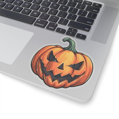 Classic Halloween Jack-o-Lantern Cartoon Illustration Vinyl Sticker