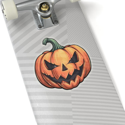 Classic Halloween Jack-o-Lantern Cartoon Illustration Vinyl Sticker