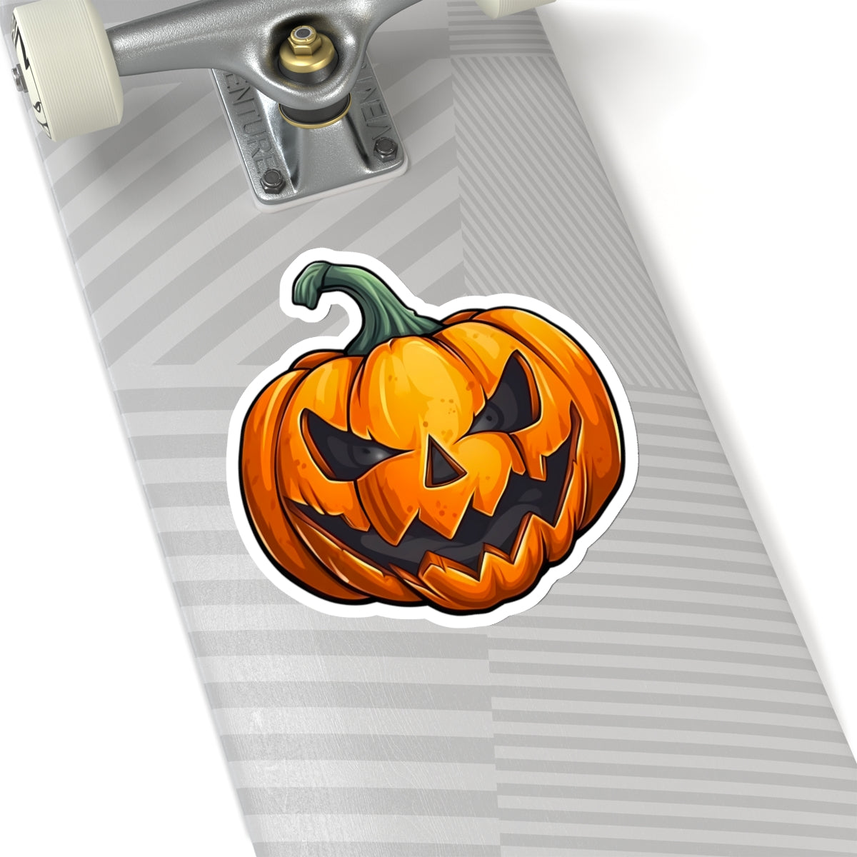 Classic Halloween Jack-o-Lantern Cartoon Illustration Vinyl Sticker