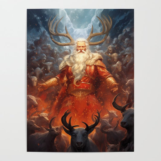 Fantasy Santa #1: Reindeer King Poster