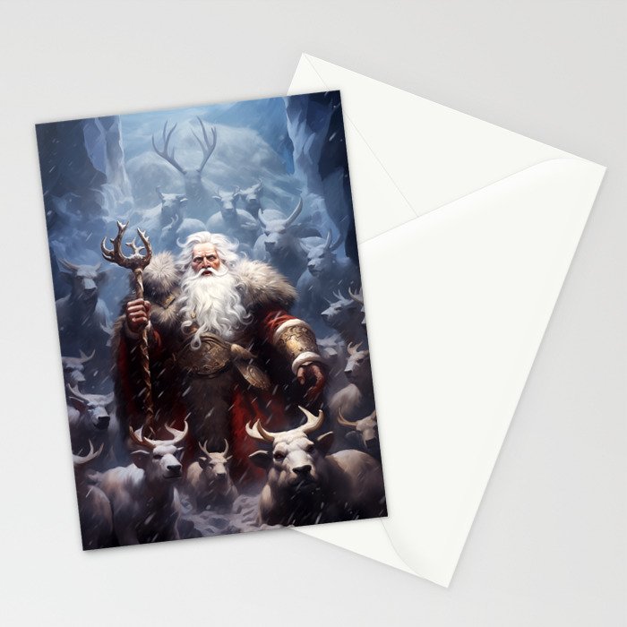 Fantasy Santa #2: North Lord Greeting Cards