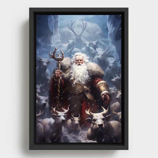 Lienzo enmarcado Fantasy Santa #2: Señor del Norte