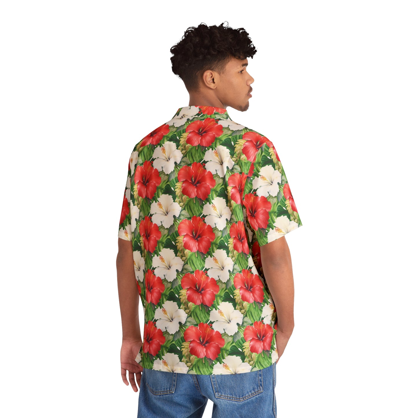 Holiday Hibiscus Aloha Shirt - Studio Ten Design