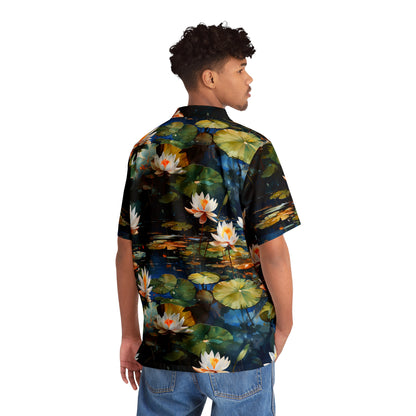 Camisa Aloha Lily Waterscape