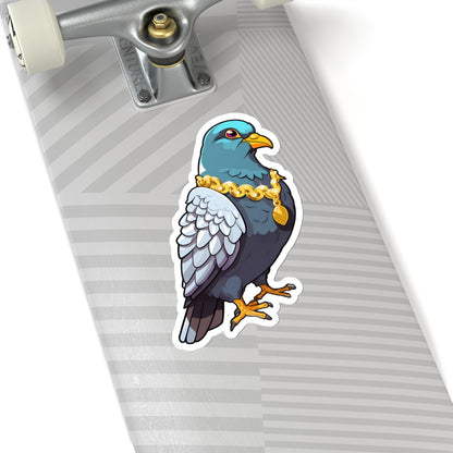 Flocka Flame Pigeon Rapper 6" White Sticker by Studio Ten Design