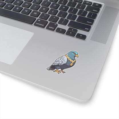 Flocka Flame Pigeon Rapper 2" Transparent Sticker by Studio Ten Design