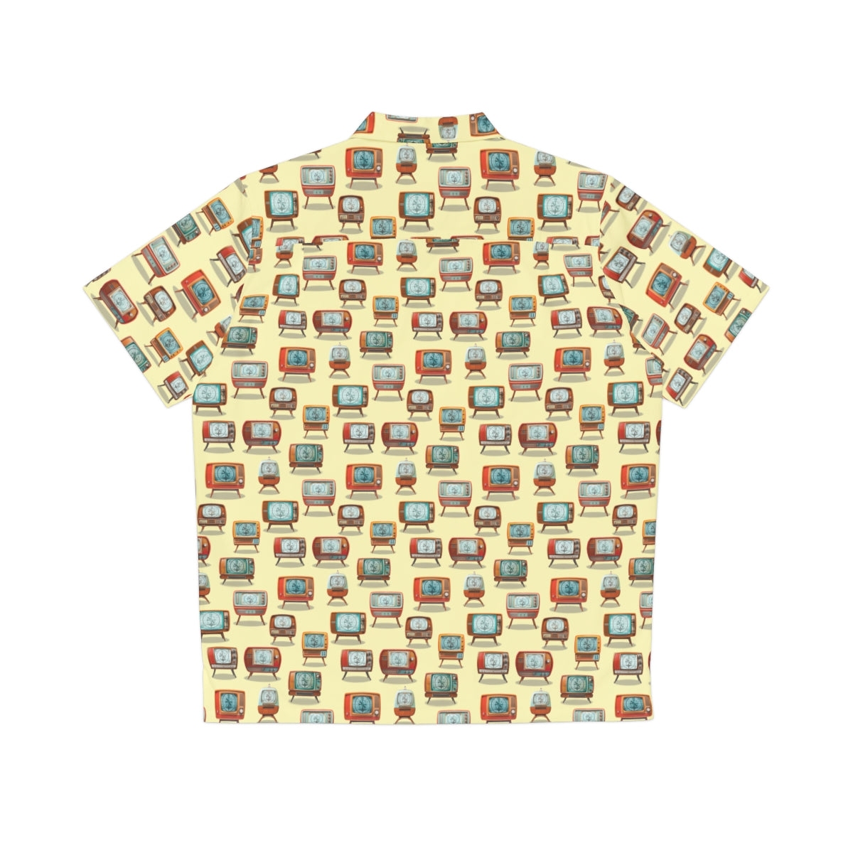 Retro TVs (Yellow) Aloha Shirt