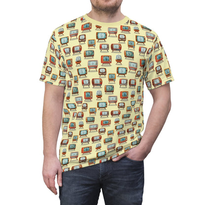 Retro TVs (Yellow) T-Shirt