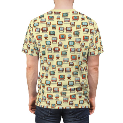 Retro TVs (Yellow) T-Shirt