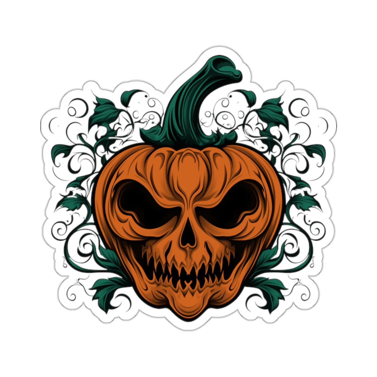 Jack-o-Lantern Tattoo Vinyl Sticker