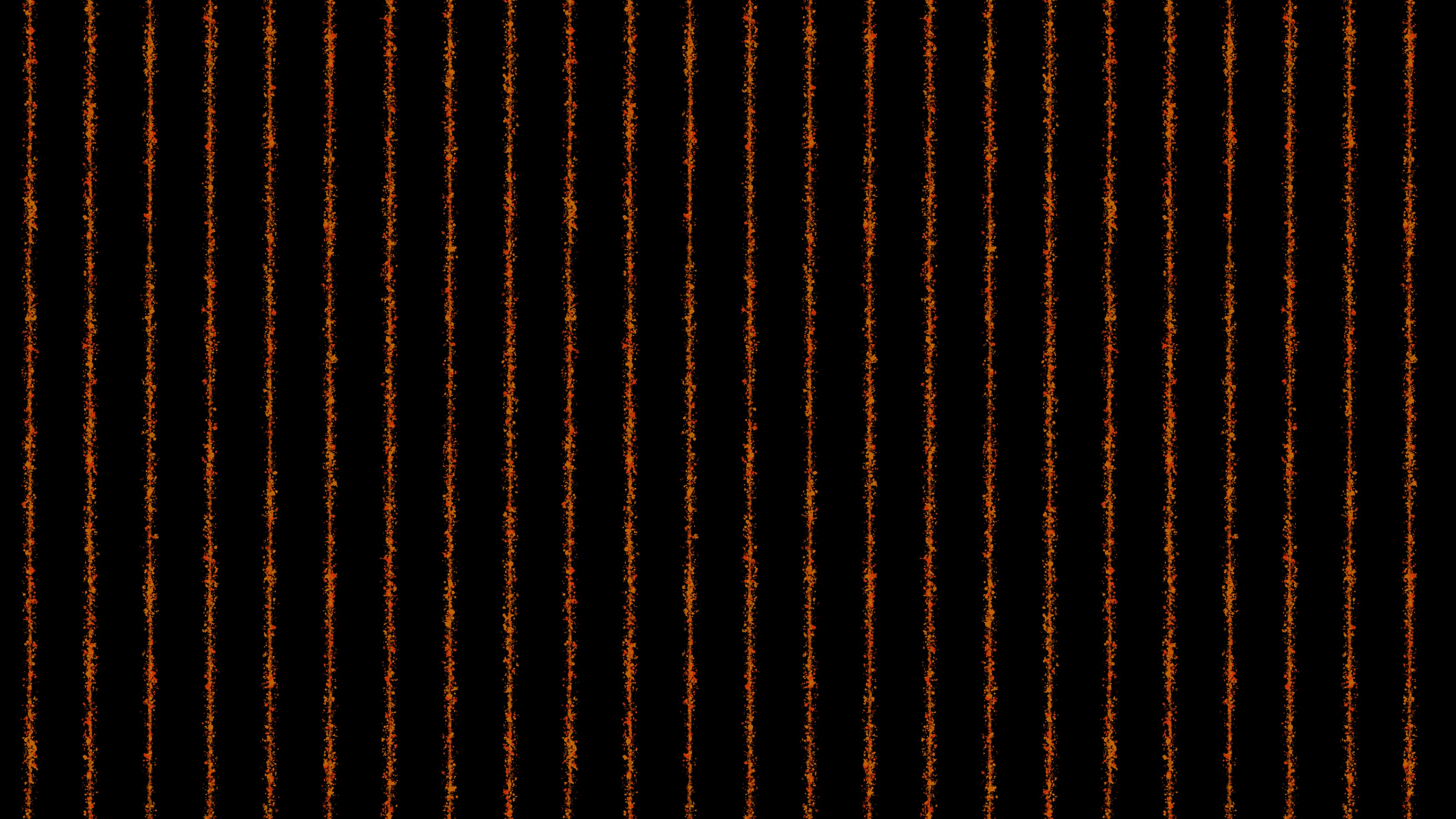 Splatter Pinstripe in Orange and Black, by Studio Ten Design