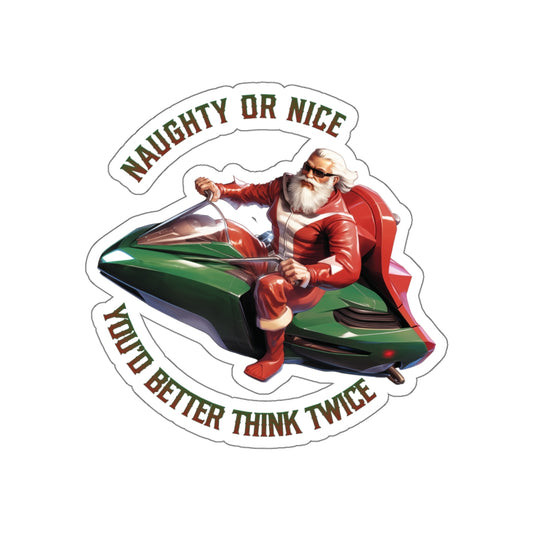Super Santa - Naughty or Nice - Sticker