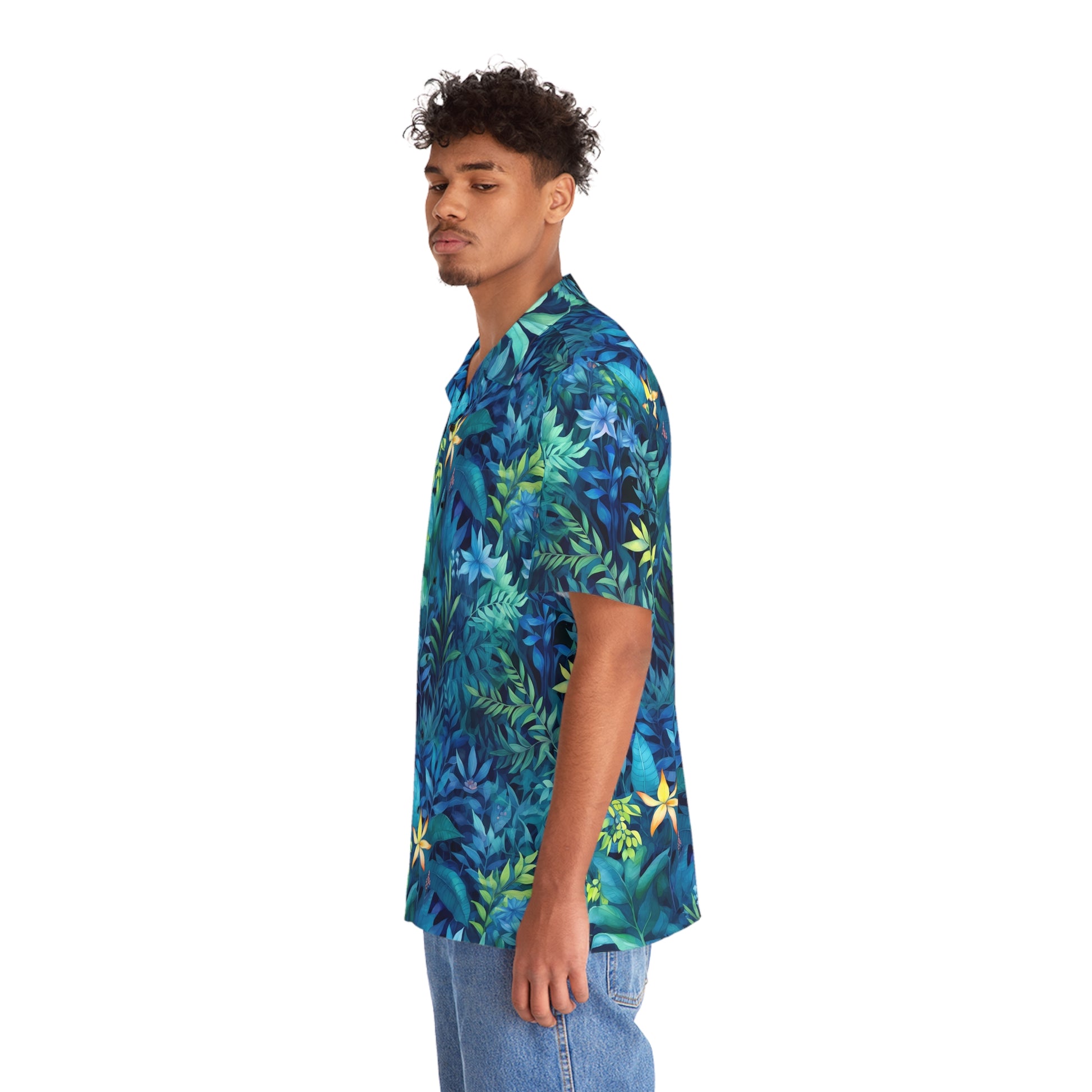 Tropical Jungle (Night 2) Aloha Shirt by Studio Ten Design