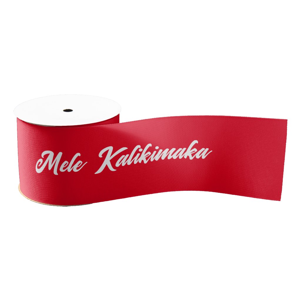 Mele Kalikimaka Personalized Ribbon