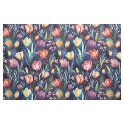 Watercolor Tulips (Abstract) Printed Fabric