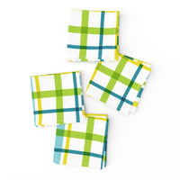 Citrus Madras Cloth Cocktail Napkins