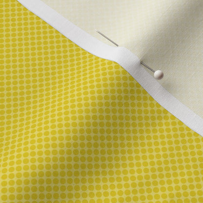 Ben Day Dots, Buttercup Petal Signature Cotton Printed Fabric by Studio Ten Design