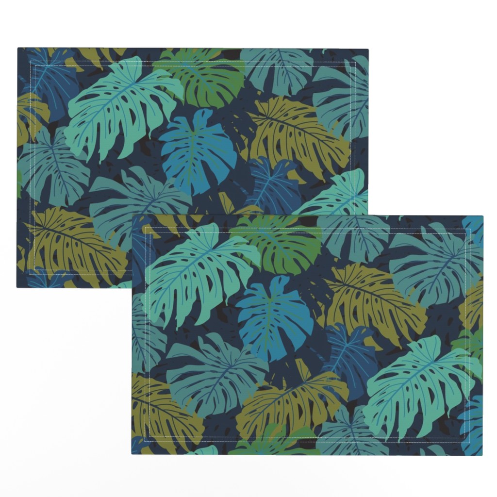 Monstera Madness Day Cloth Placemats