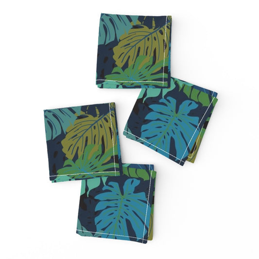 Monstera Madness Day Cloth Cocktail Napkins